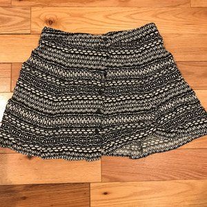 Button-up Patterned Skirt